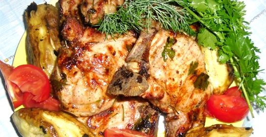 Шашлык из телятины на кости