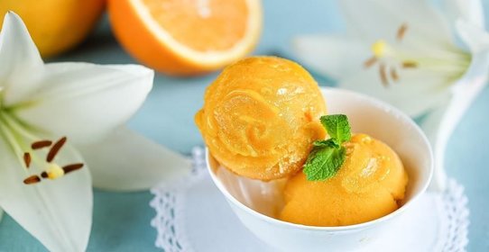 Мангово-цитрусовый сорбет