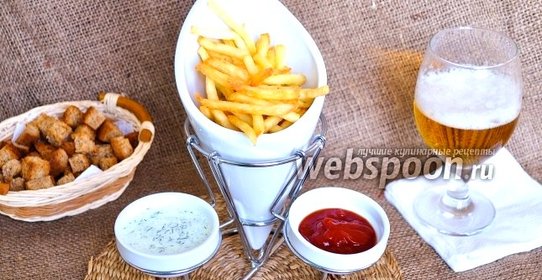 Картофель фри почти без масла в мультипечи