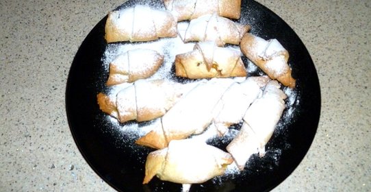 Творожные ванильные рогалики