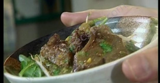 Мясное рагу с апельсиновым соком и имбирем