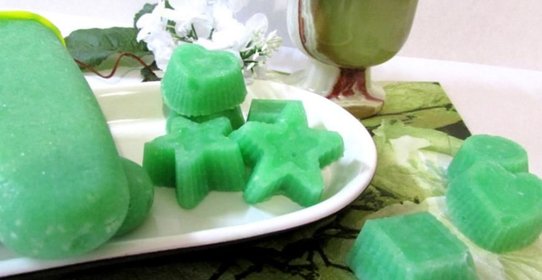 Огуречный лед с мятным сиропом