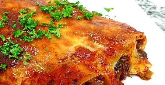 Каннеллони с грибами и фаршем