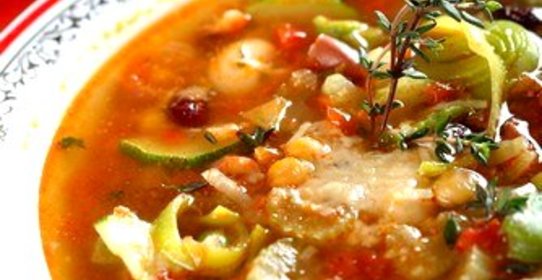 Рассольник с фасолью