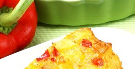 Тортилья с картофелем и сладкими перцами