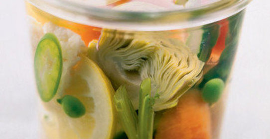 Овощи в лимонном маринаде