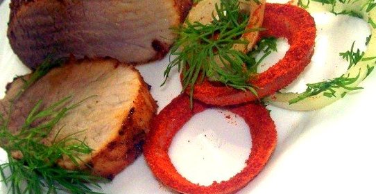Запеченная свинина с паприкой