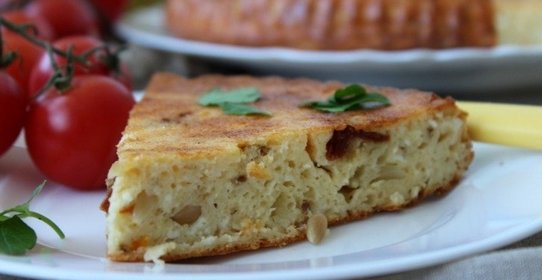 Запеканка с вялеными помидорами