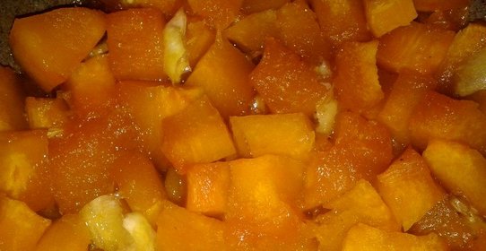 Тыква в лимонной карамели