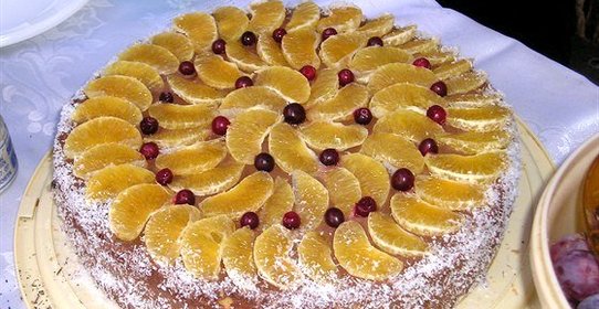 Торт мандариновый