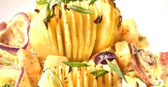 Картофель с ананасом