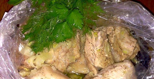 Мясо запеченное в рукаве
