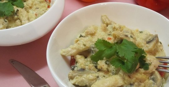 Фрикасе из курицы с грибами