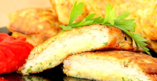 Куриные отбивные в сырном кляре