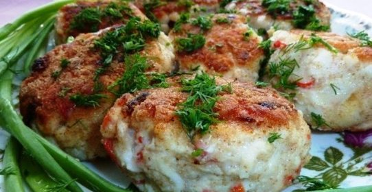 Котлеты куриные с крабовыми палочками