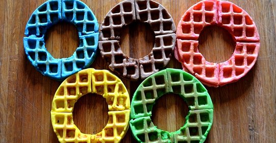 Вафли Олимпийские кольца