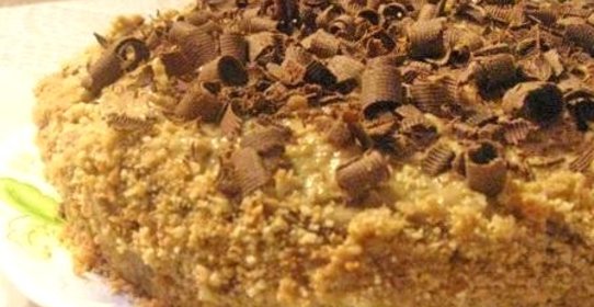 Торт орехово-кофейный