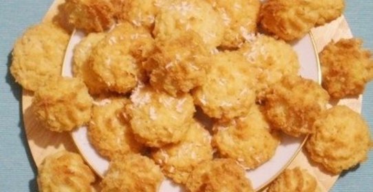 Кокосовое печенье с ананасом