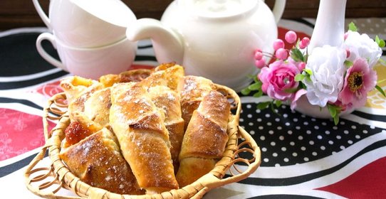 Рогалики из творожного теста
