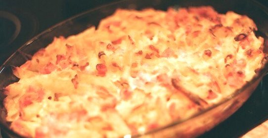 Паста с белым соусом