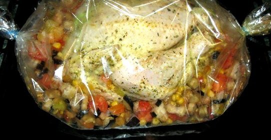 Курица с баклажанами