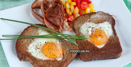 Яичница в хлебе