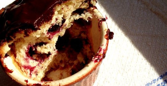 Маффины со смородиной