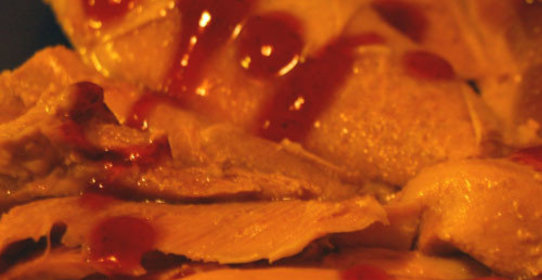 Индейка с брусничным вареньем