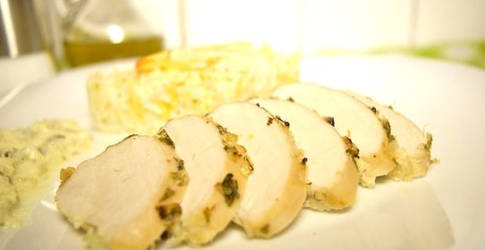 Куриная грудка в цитрусовом соусе