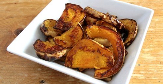 Печеная тыква с оливковым маслом и тимьяном