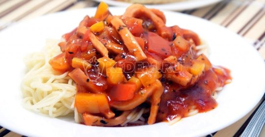 Спагетти с соусом карбонара