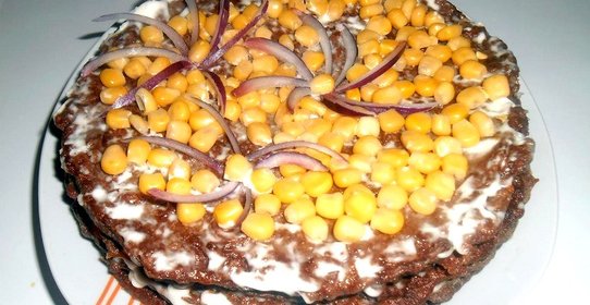 Вкусный печеночный торт