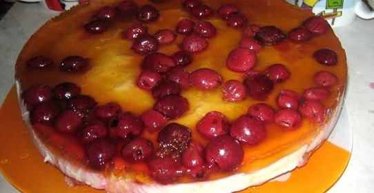 Творожный торт с фруктами