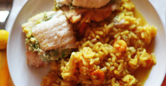 Рыбные рулетики с рисом