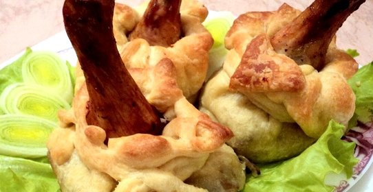 Куриная голень в тесте