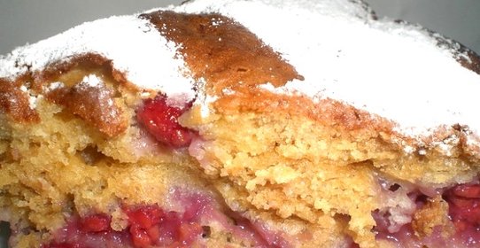 Вкусный пирог с ягодами