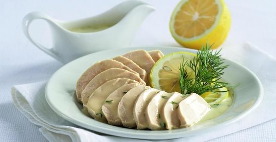 Куриное филе с лимонным соусом