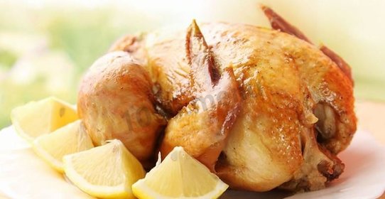 Курица с золотистой корочкой в духовке