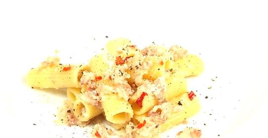 Макароны с беконом