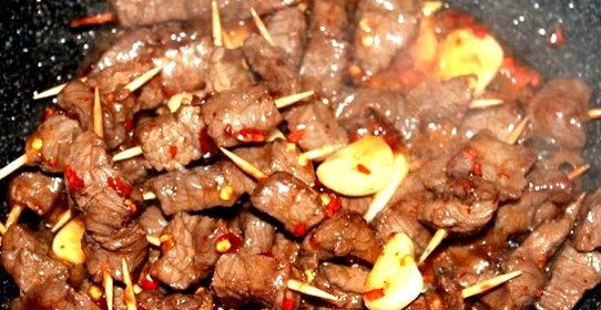 Шашлык в воке