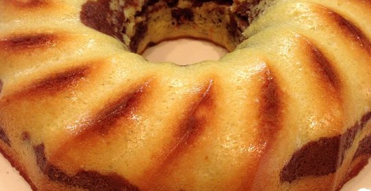 Пирог «Зебра» на мацони