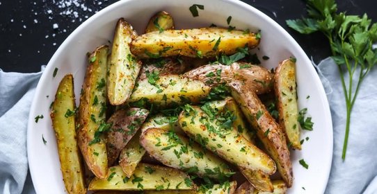 Печеный картофель с сыром