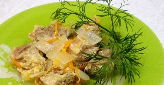 Свинина с овощами в мультиварке