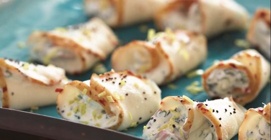 Рулетики из масляной рыбы с лимонной рикоттой