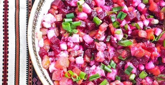 Винегрет с грибами