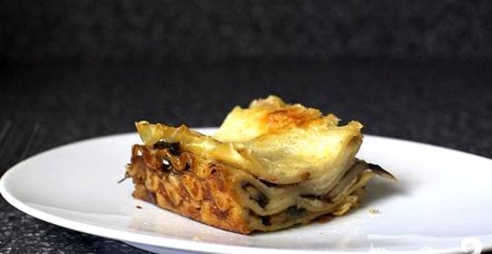 Лазанья с грибами