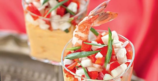 Коктейль из креветок с сельдереем