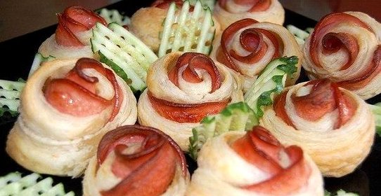 Колбасные розочки