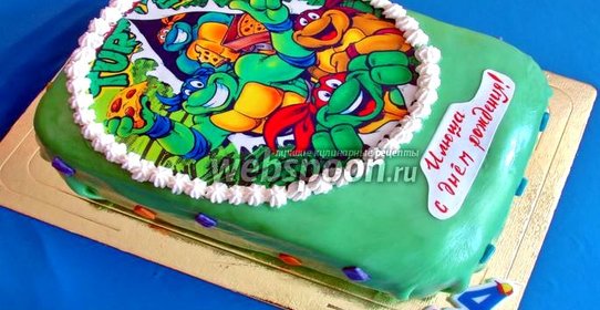 Торт «Черепашки ниндзя»