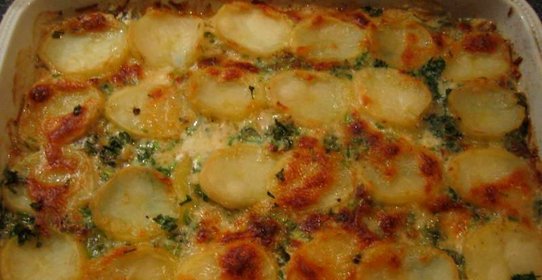 Картофель с плавленым сыром